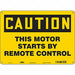 Safety Sign 10 in x 14 in Polyethylene