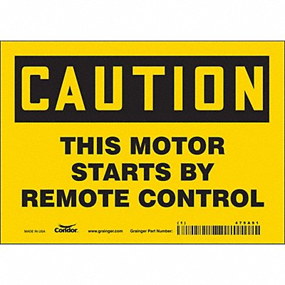 Safety Sign 5 inx7 in Vinyl