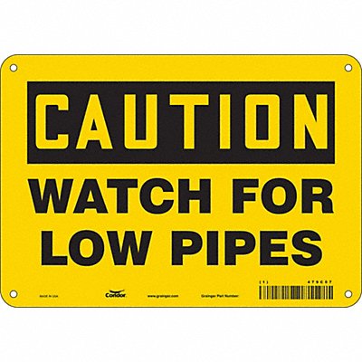Safety Sign 7 in x 10 in Aluminum