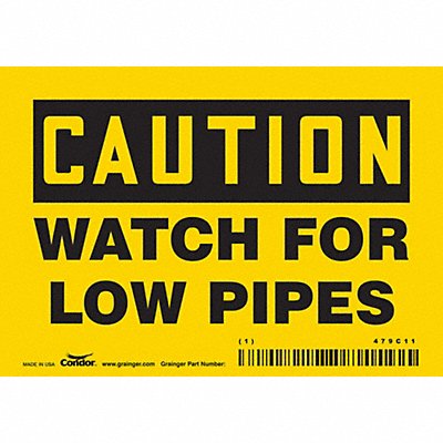 Safety Sign 3 1/2 inx5 in Vinyl