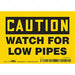 Safety Sign 3 1/2 inx5 in Vinyl