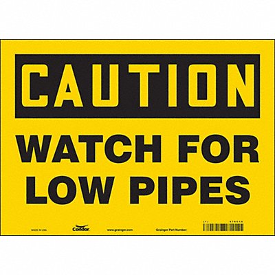Safety Sign 10 in x 14 in Vinyl