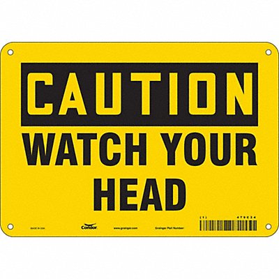Safety Sign 7 in x 10 in Aluminum
