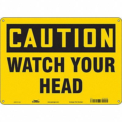 Safety Sign 10 in x 14 in Aluminum