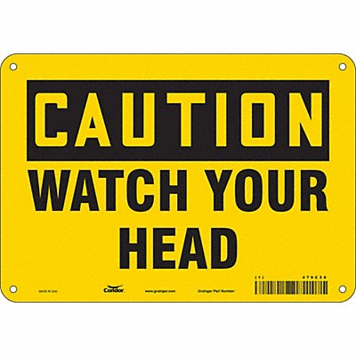 Safety Sign 7 inx10 in Polyethylene
