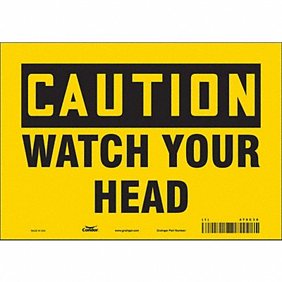 Safety Sign 7 inx10 in Vinyl