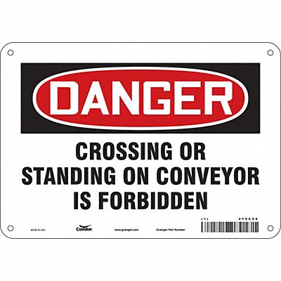 Safety Sign 7 in x 10 in Aluminum