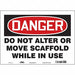 Safety Sign 10 in x 14 in Vinyl