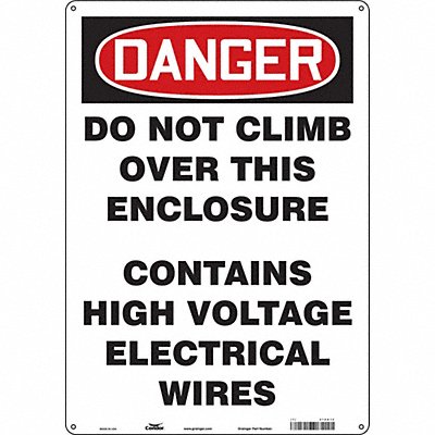 Safety Sign 20 in x 14 in Aluminum