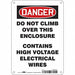 Safety Sign 10 in x 7 in Polyethylene