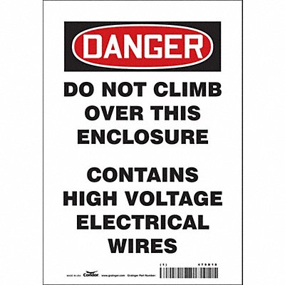 Safety Sign 10 in x 7 in Vinyl
