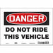 Safety Sign 7 in x 10 in Vinyl