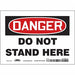 Safety Sign 5 in x 7 in Vinyl
