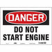 Safety Sign 10 in x 14 in Vinyl