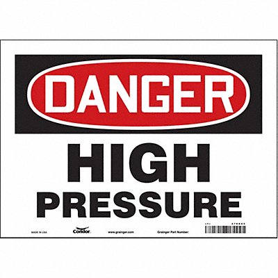 Safety Sign 10 in x 14 in Vinyl