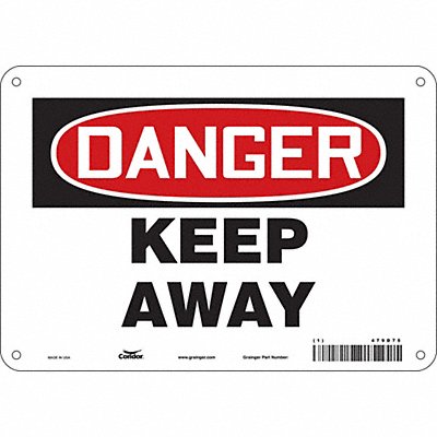 Safety Sign 7 inx10 in Polyethylene