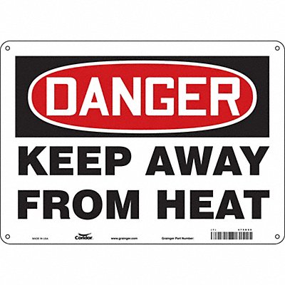 Safety Sign 10 inx14 in Polyethylene