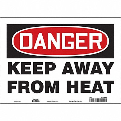 Safety Sign 10 in x 14 in Vinyl