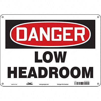 Safety Sign 10 in x 14 in Polyethylene