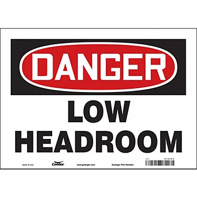 Safety Sign 10 in x 14 in Vinyl