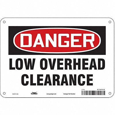 Safety Sign 7 in x 10 in Aluminum