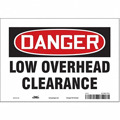 Safety Sign 7 in x 10 in Vinyl