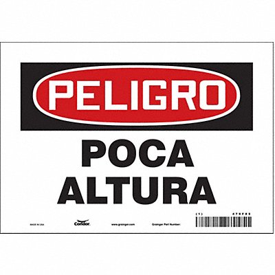 Safety Sign 7 in x 10 in Vinyl