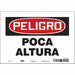 Safety Sign 7 in x 10 in Vinyl