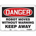 Safety Sign 10 in x 14 in Aluminum