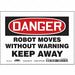 Safety Sign 5 in x 7 in Vinyl