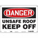 Safety Sign 10 in x 14 in Polyethylene