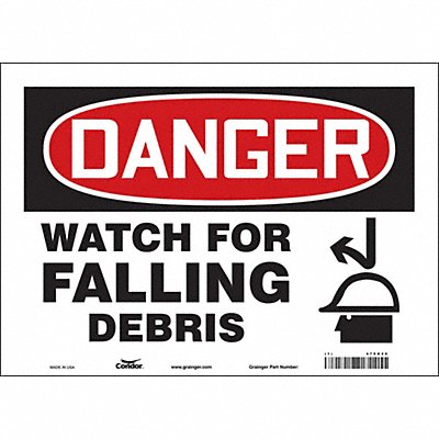 Safety Sign 10 inx14 in Vinyl