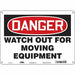 Safety Sign 10 in x 14 in Polyethylene