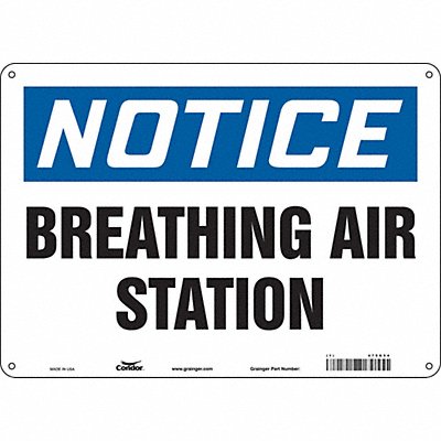 Safety Sign 10 in x 14 in Polyethylene