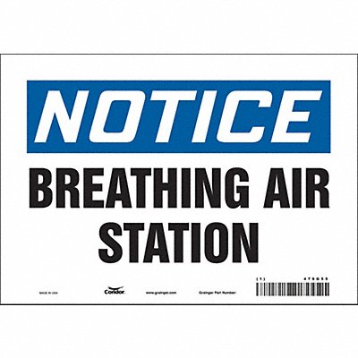 Safety Sign 7 in x 10 in Vinyl