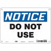 Safety Sign 7 in x 10 in Aluminum