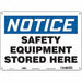 Safety Sign 10 in x 14 in Polyethylene