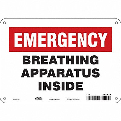 Safety Sign 7 in x 10 in Aluminum