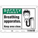 Safety Sign 7 in x 10 in Aluminum