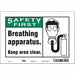 Safety Sign 7 in x 10 in Vinyl
