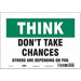 Safety Sign 7 in x 10 in Vinyl