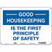 Safety Sign 10 in x 14 in Aluminum