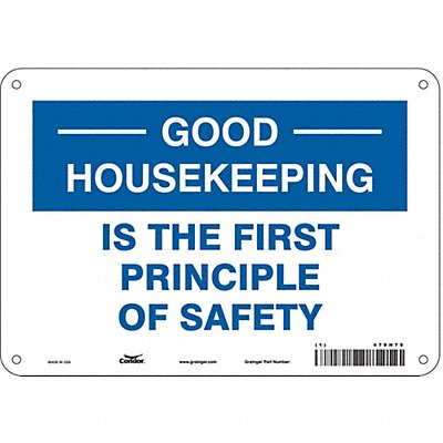 Safety Sign 7 inx10 in Polyethylene