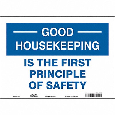 Safety Sign 10 in x 14 in Vinyl