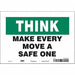 Safety Sign 7 in x 10 in Vinyl