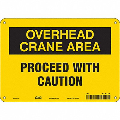 Safety Sign 7 in x 10 in Aluminum