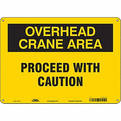 Safety Sign 10 inx14 in Polyethylene