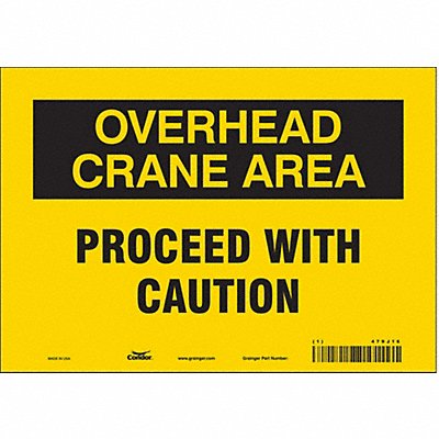 Safety Sign 7 inx10 in Vinyl
