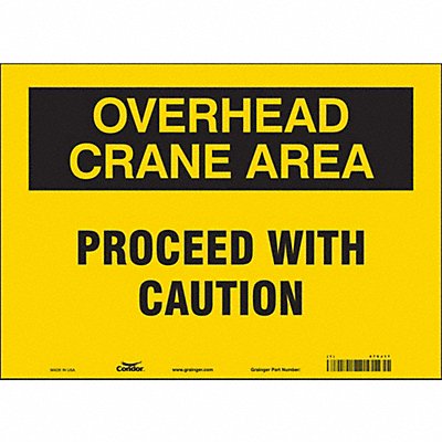 Safety Sign 10 inx14 in Vinyl