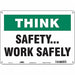 Safety Sign 10 in x 14 in Aluminum